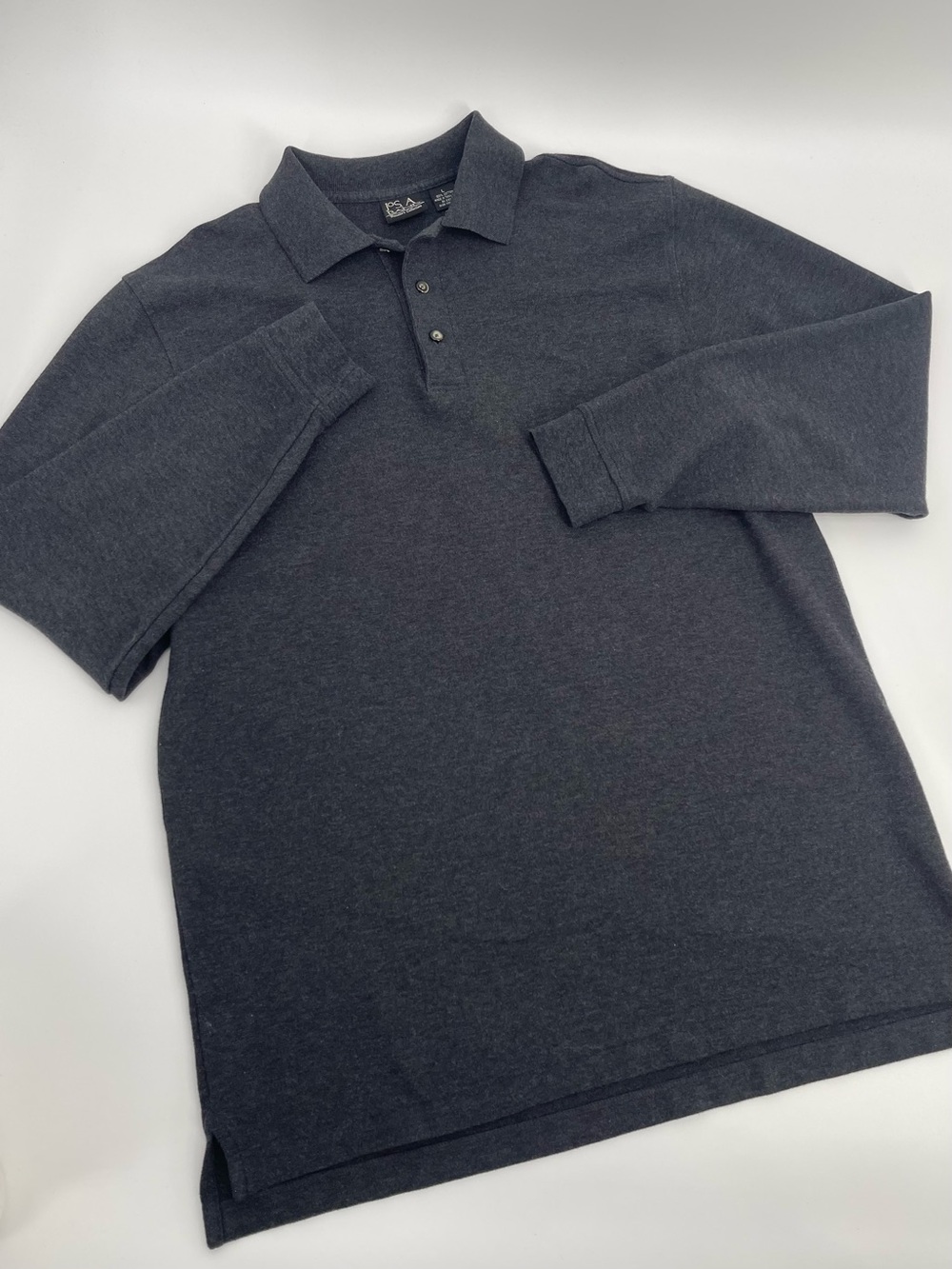 Jos.A.Bank Traveler's Collection Long Sleeve Premium Polo L Preppy Quiet Luxury